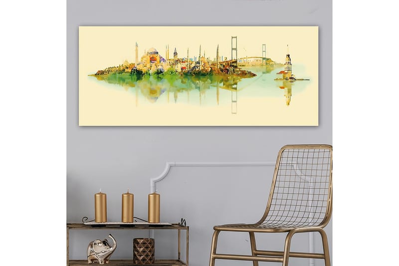 Canvasbillede YTY Cities & Countries Flerfarvet - 120x50 cm - Boligtilbehør - Billeder & kunst - Billeder på lærred