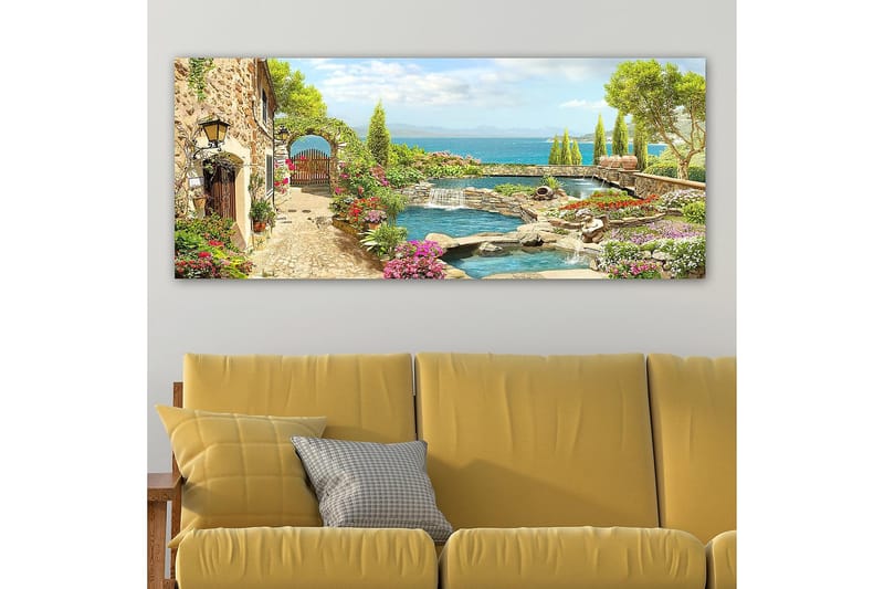 Canvasbillede YTY Cities & Countries Flerfarvet - 120x50 cm - Boligtilbehør - Billeder & kunst - Billeder på lærred