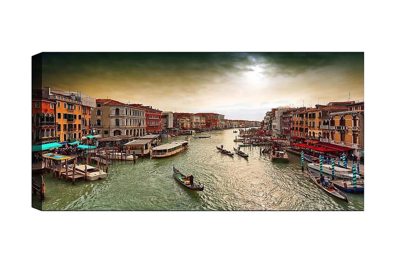 Canvasbillede YTY Cities & Countries Flerfarvet, 120x50 cm