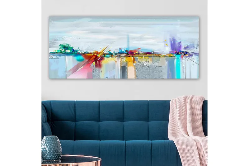 Canvasbillede YTY Cities & Countries Flerfarvet - 120x50 cm - Boligtilbehør - Billeder & kunst - Billeder på lærred