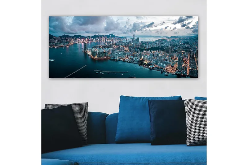 Canvasbillede YTY Cities & Countries Flerfarvet - 120x50 cm - Boligtilbehør - Billeder & kunst - Billeder på lærred