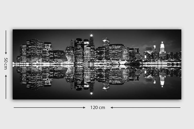 Canvasbillede YTY Cities & Countries Flerfarvet - 120x50 cm - Boligtilbehør - Billeder & kunst - Billeder på lærred