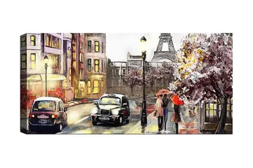 Canvasbillede YTY Cities & Countries Flerfarvet - 120x50 cm - Boligtilbehør - Billeder & kunst - Billeder på lærred