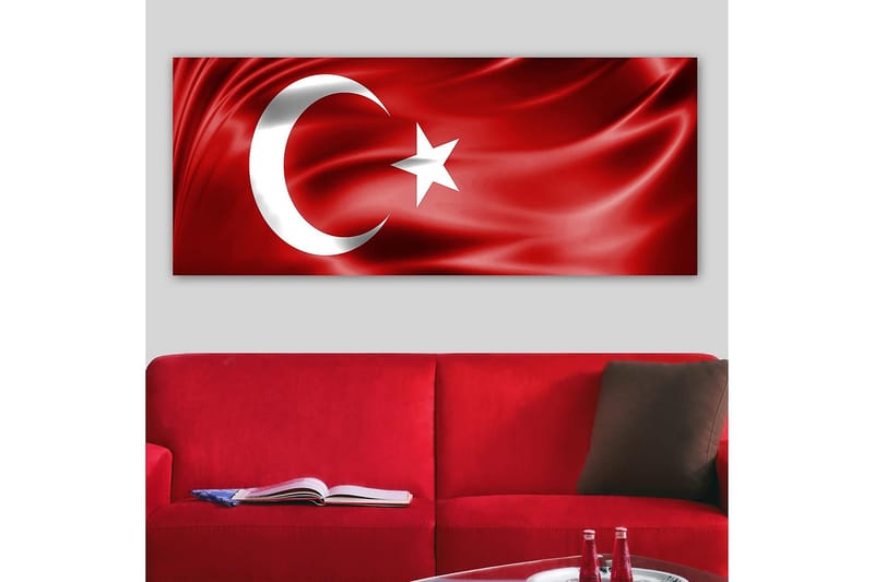 Canvasbillede YTY Flag Flerfarvet - 120x50 cm - Boligtilbehør - Billeder & kunst - Billeder på lærred