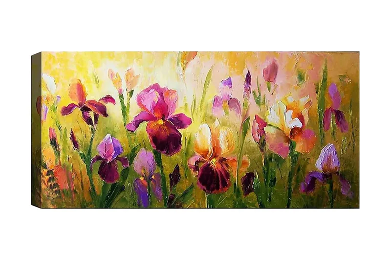 Canvasbillede YTY Floral & Botanical Flerfarvet, 120x50 cm