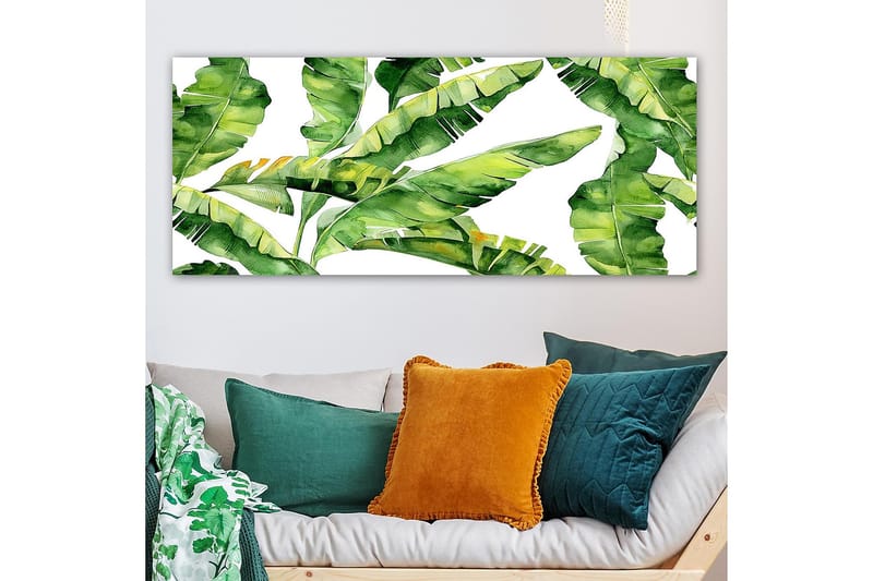 Canvasbillede YTY Floral & Botanical Flerfarvet - 120x50 cm - Boligtilbehør - Billeder & kunst - Billeder på lærred