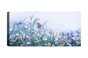 Canvasbillede YTY Floral & Botanical Flerfarvet - 120x50 cm - Boligtilbehør - Billeder & kunst - Billeder på lærred