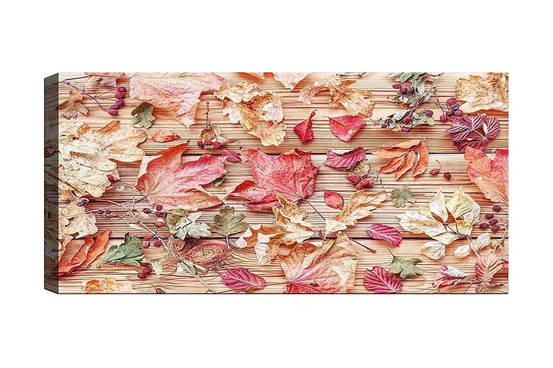Canvasbillede YTY Floral & Botanical Flerfarvet, 120x50 cm