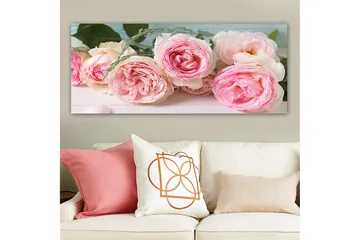 Canvasbillede YTY Floral & Botanical Flerfarvet - 120x50 cm - Boligtilbehør - Billeder & kunst - Billeder på lærred