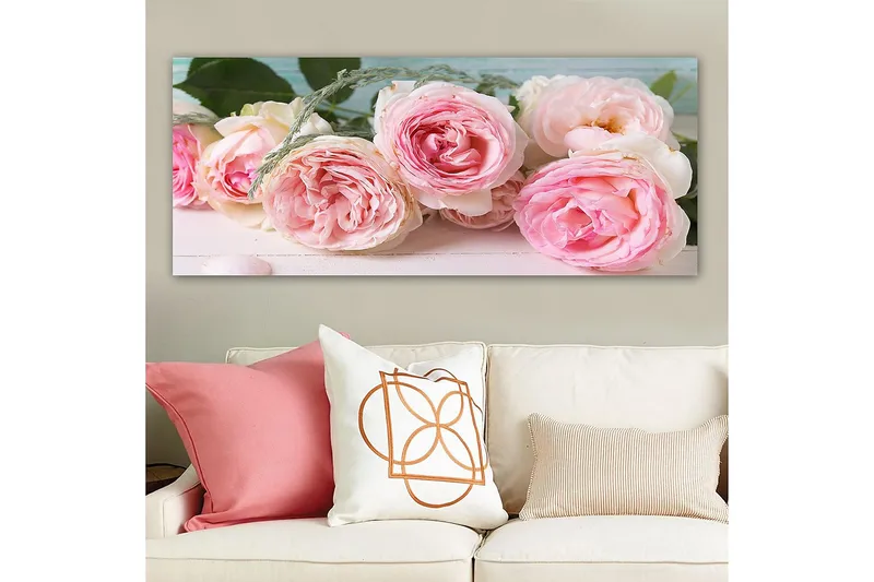 Canvasbillede YTY Floral & Botanical Flerfarvet - 120x50 cm - Boligtilbehør - Billeder & kunst - Billeder på lærred