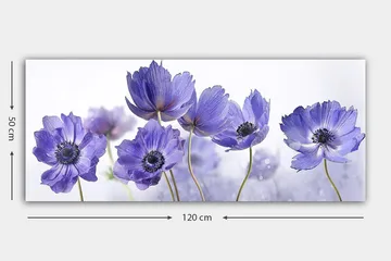Canvasbillede YTY Floral & Botanical Flerfarvet - 120x50 cm - Boligtilbehør - Billeder & kunst - Billeder på lærred