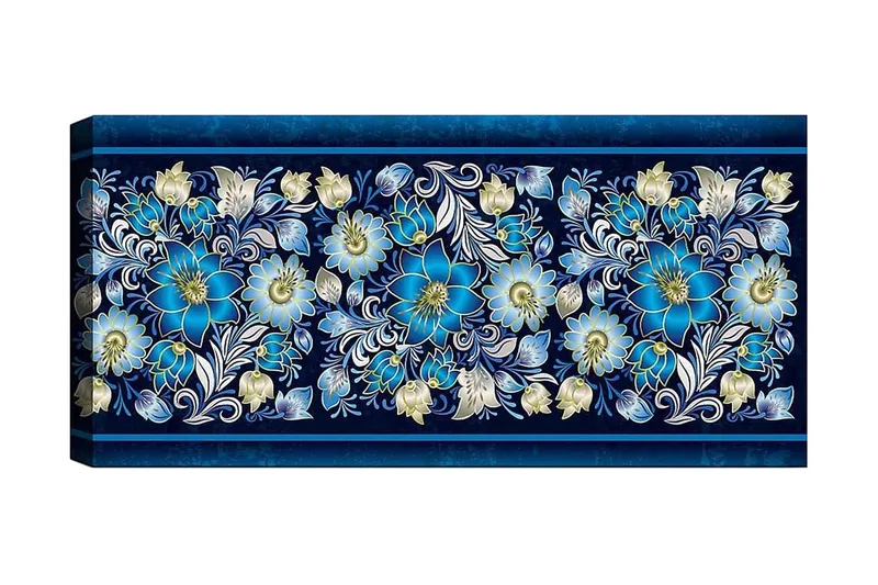 Canvasbillede YTY Floral & Botanical Flerfarvet, 120x50 cm