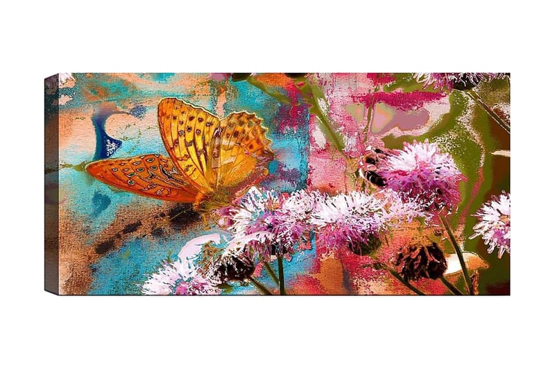 Canvasbillede YTY Floral & Botanical Flerfarvet - 120x50 cm - Boligtilbehør - Billeder & kunst - Billeder på lærred