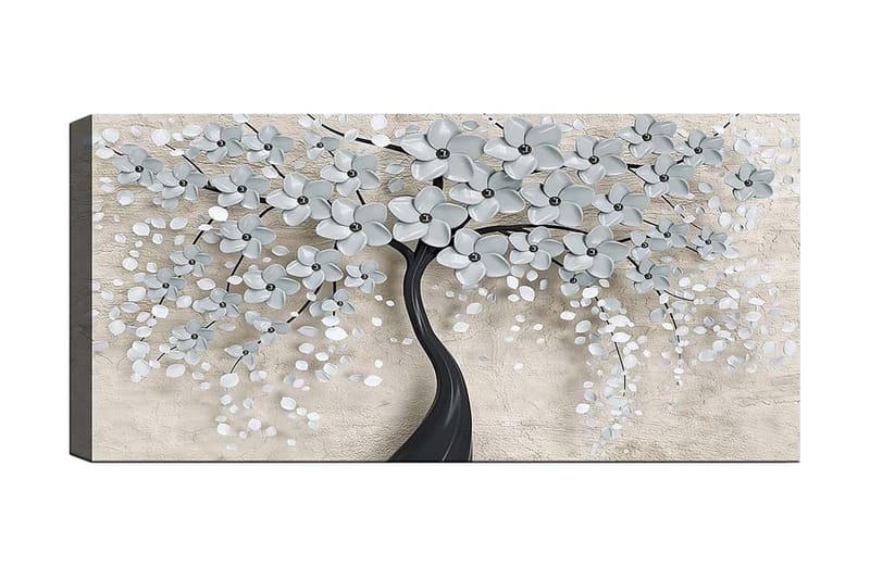 Canvasbillede YTY Floral & Botanical Flerfarvet - 120x50 cm - Boligtilbehør - Billeder & kunst - Billeder på lærred