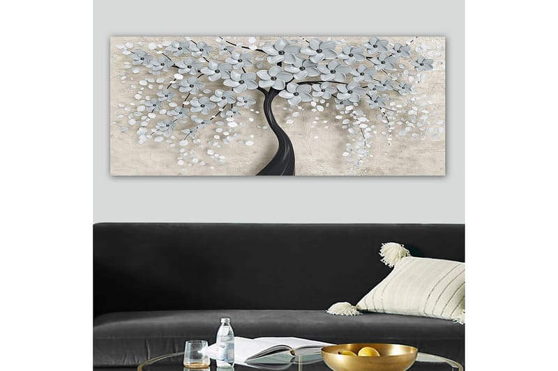 Canvasbillede YTY Floral & Botanical Flerfarvet - 120x50 cm - Boligtilbehør - Billeder & kunst - Billeder på lærred