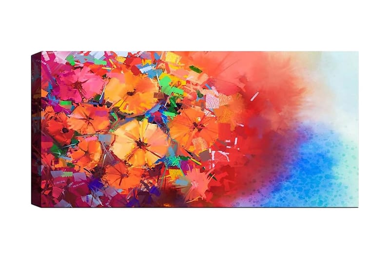 Canvasbillede YTY Floral & Botanical Flerfarvet - 120x50 cm - Boligtilbehør - Billeder & kunst - Billeder på lærred