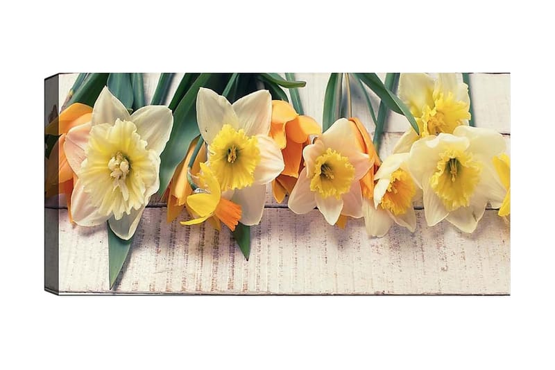 Canvasbillede YTY Floral & Botanical Flerfarvet - 120x50 cm - Boligtilbehør - Billeder & kunst - Billeder på lærred