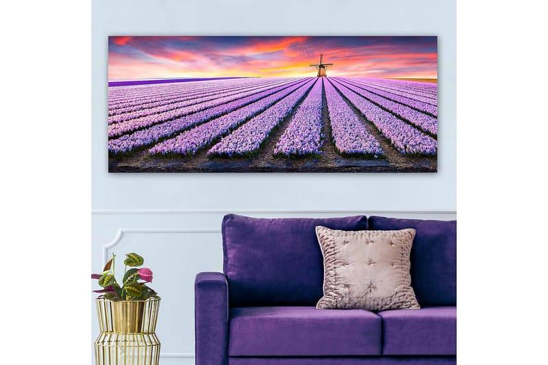 Canvasbillede YTY Floral & Botanical Flerfarvet - 120x50 cm - Boligtilbehør - Billeder & kunst - Billeder på lærred