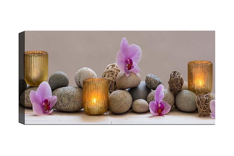 Canvasbillede YTY Floral & Botanical Flerfarvet - 120x50 cm - Boligtilbehør - Billeder & kunst - Billeder på lærred