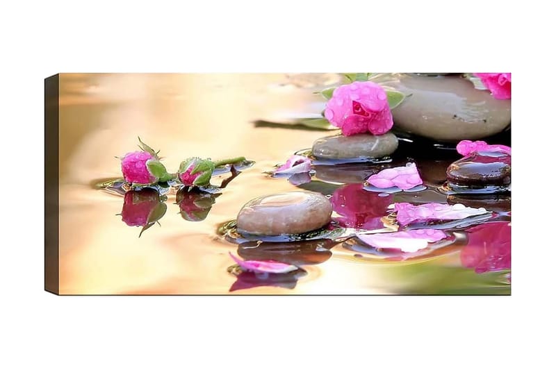 Canvasbillede YTY Floral & Botanical Flerfarvet - 120x50 cm - Billeder på lærred