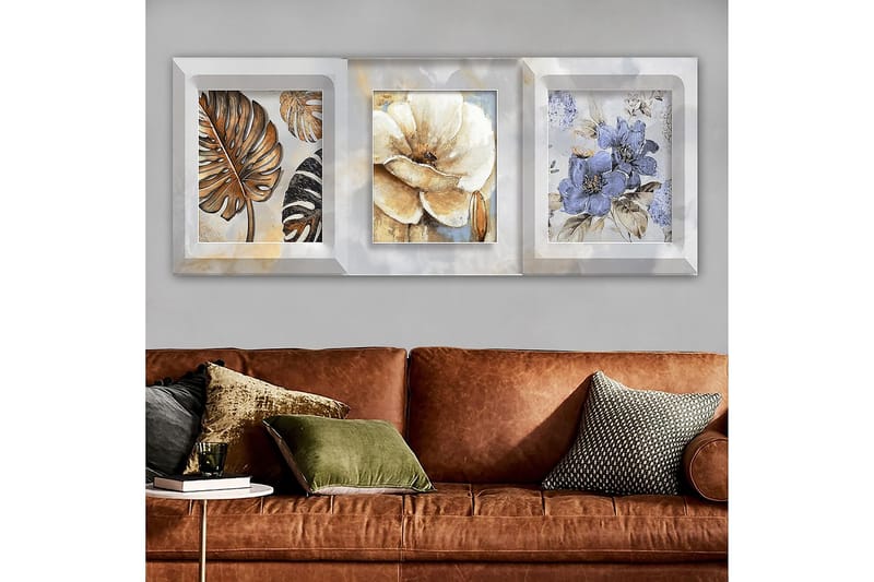 Canvasbillede YTY Floral & Botanical Flerfarvet - 120x50 cm - Boligtilbehør - Billeder & kunst - Billeder på lærred
