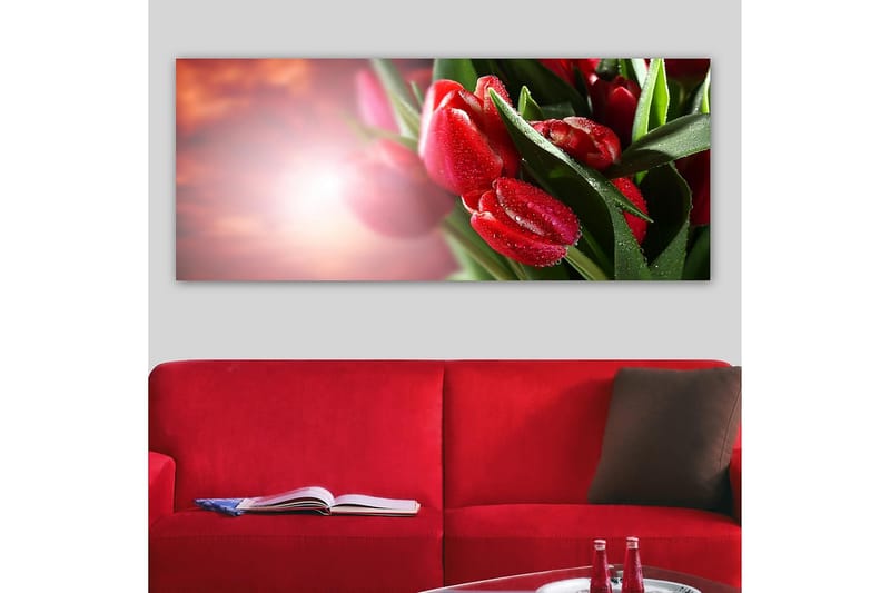 Canvasbillede YTY Floral & Botanical Flerfarvet - 120x50 cm - Boligtilbehør - Billeder & kunst - Billeder på lærred