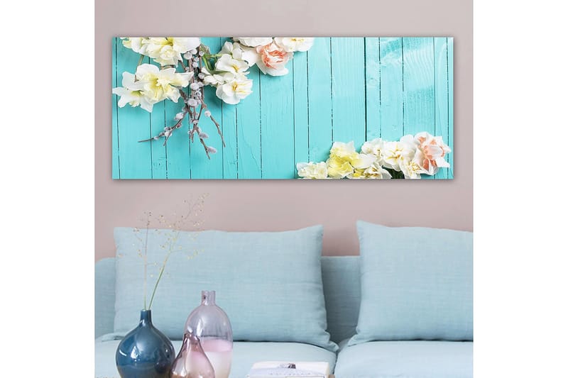 Canvasbillede YTY Floral & Botanical Flerfarvet - 120x50 cm - Boligtilbehør - Billeder & kunst - Billeder på lærred
