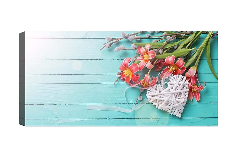 Canvasbillede YTY Floral & Botanical Flerfarvet - 120x50 cm - Boligtilbehør - Billeder & kunst - Billeder på lærred