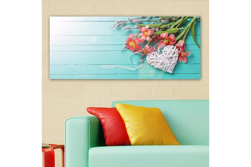 Canvasbillede YTY Floral & Botanical Flerfarvet - 120x50 cm - Boligtilbehør - Billeder & kunst - Billeder på lærred