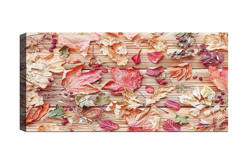 Canvasbillede YTY Floral & Botanical Flerfarvet - 120x50 cm - Boligtilbehør - Billeder & kunst - Billeder på lærred