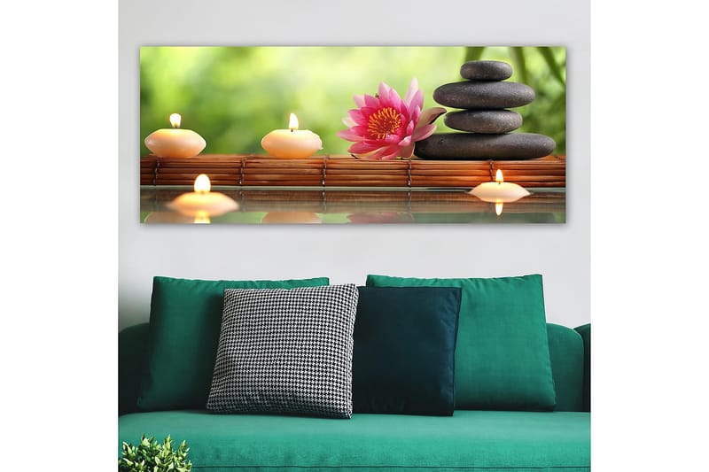 Canvasbillede YTY Floral & Botanical Flerfarvet - 120x50 cm - Boligtilbehør - Billeder & kunst - Billeder på lærred