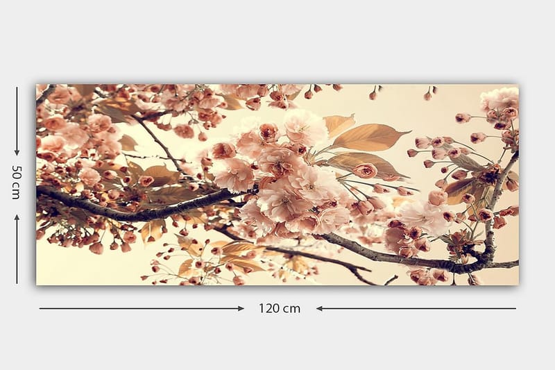 Canvasbillede YTY Floral & Botanical Flerfarvet - 120x50 cm - Boligtilbehør - Billeder & kunst - Billeder på lærred