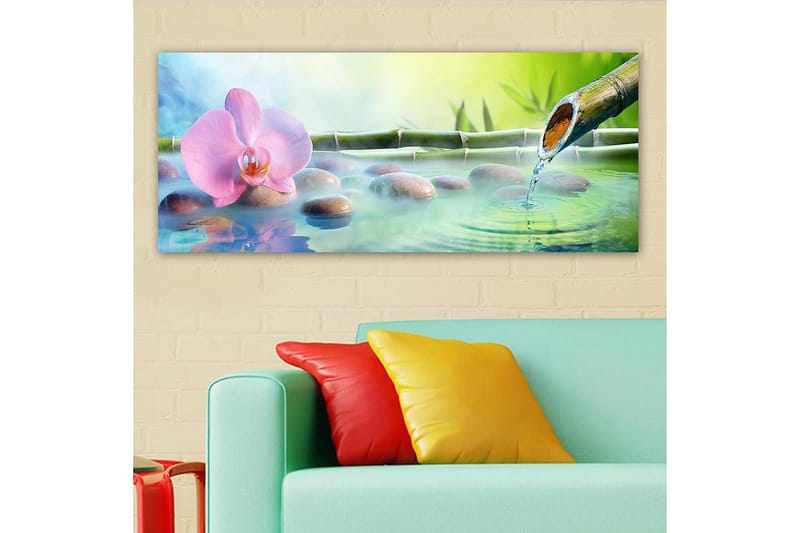 Canvasbillede YTY Floral & Botanical Flerfarvet - 120x50 cm - Boligtilbehør - Billeder & kunst - Billeder på lærred