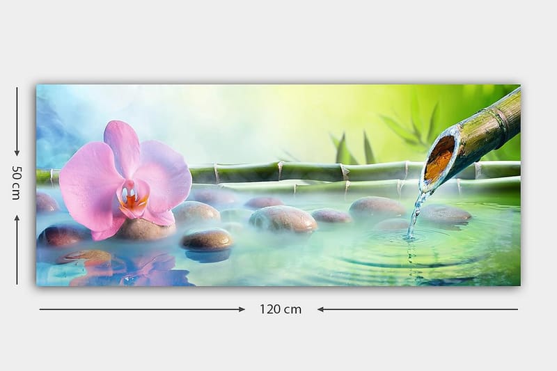 Canvasbillede YTY Floral & Botanical Flerfarvet - 120x50 cm - Boligtilbehør - Billeder & kunst - Billeder på lærred