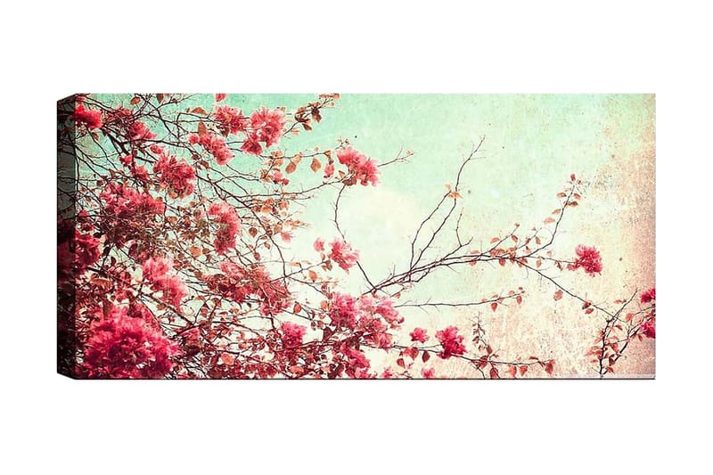Canvasbillede YTY Floral & Botanical Flerfarvet - 120x50 cm - Boligtilbehør - Billeder & kunst - Billeder på lærred