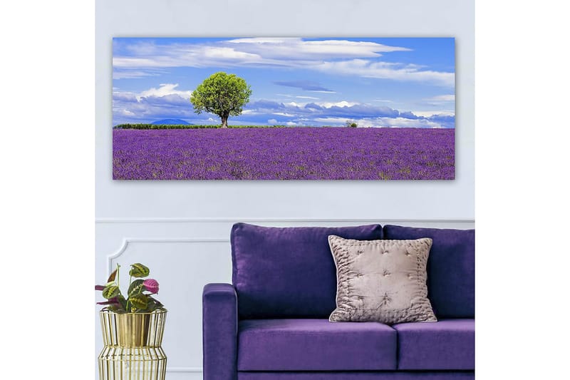 Canvasbillede YTY Floral & Botanical Flerfarvet - 120x50 cm - Boligtilbehør - Billeder & kunst - Billeder på lærred