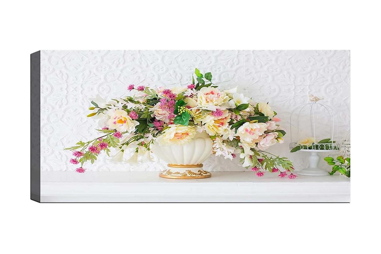 Canvasbillede YTY Floral & Botanical Flerfarvet - 120x50 cm - Boligtilbehør - Billeder & kunst - Billeder på lærred