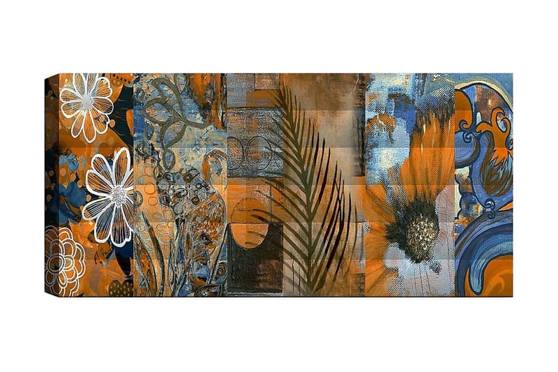 Canvasbillede YTY Floral & Botanical Flerfarvet - 120x50 cm - Boligtilbehør - Billeder & kunst - Billeder på lærred