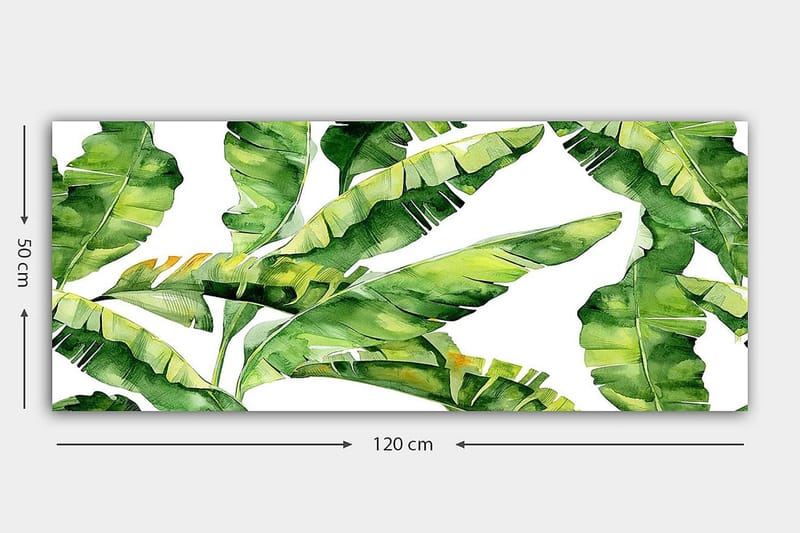 Canvasbillede YTY Floral & Botanical Flerfarvet - 120x50 cm - Boligtilbehør - Billeder & kunst - Billeder på lærred
