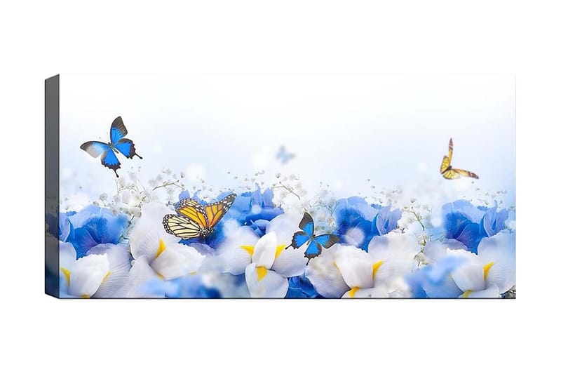 Canvasbillede YTY Floral & Botanical Flerfarvet - 120x50 cm - Boligtilbehør - Billeder & kunst - Billeder på lærred
