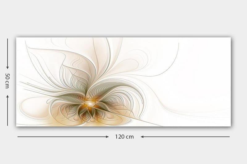 Canvasbillede YTY Floral & Botanical Flerfarvet - 120x50 cm - Boligtilbehør - Billeder & kunst - Billeder på lærred