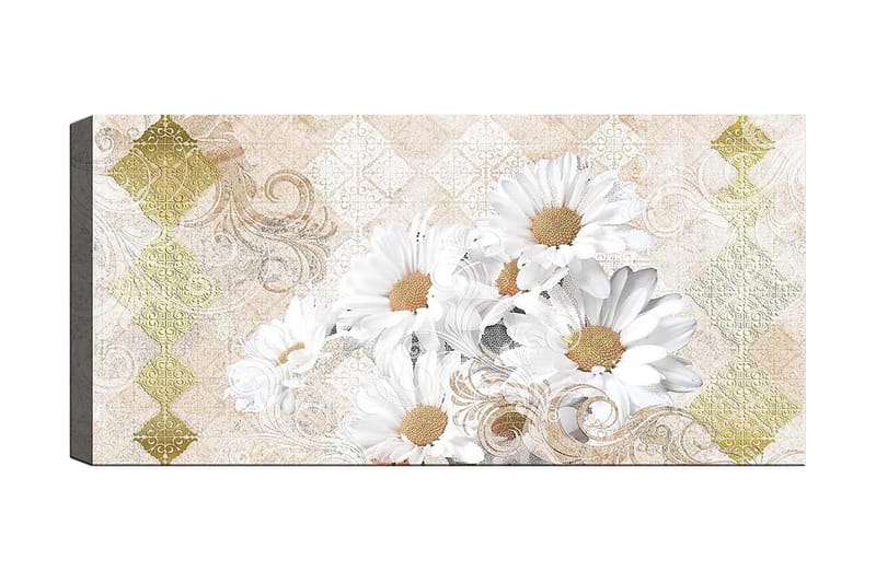 Canvasbillede YTY Floral & Botanical Flerfarvet - 120x50 cm - Boligtilbehør - Billeder & kunst - Billeder på lærred