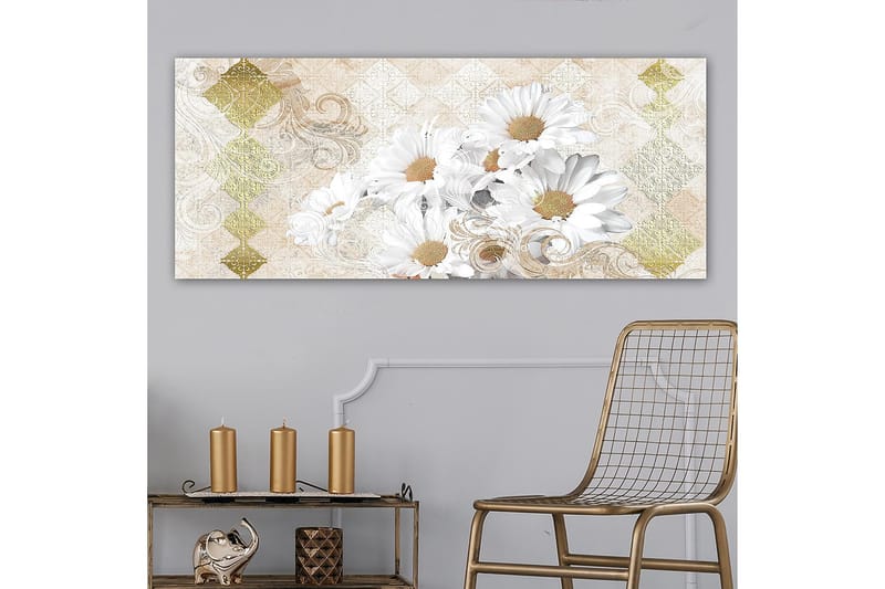 Canvasbillede YTY Floral & Botanical Flerfarvet - 120x50 cm - Boligtilbehør - Billeder & kunst - Billeder på lærred