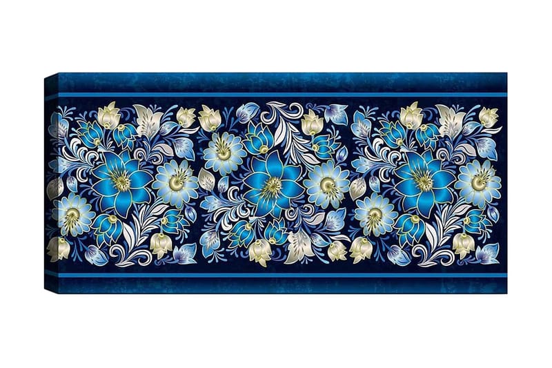 Canvasbillede YTY Floral & Botanical Flerfarvet - 120x50 cm - Boligtilbehør - Billeder & kunst - Billeder på lærred