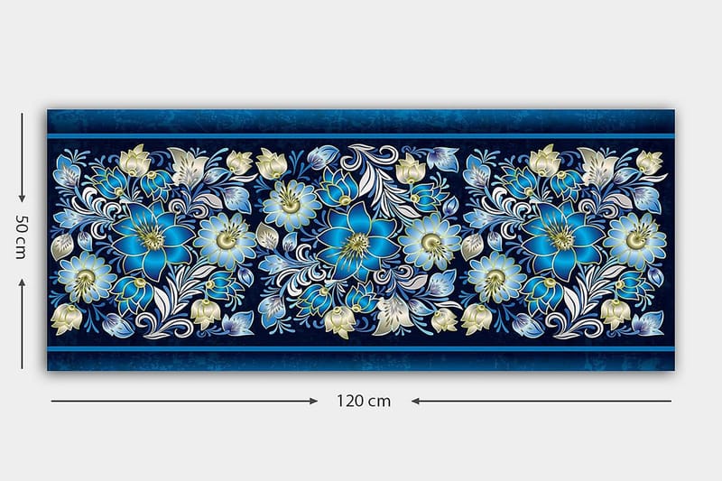 Canvasbillede YTY Floral & Botanical Flerfarvet - 120x50 cm - Boligtilbehør - Billeder & kunst - Billeder på lærred