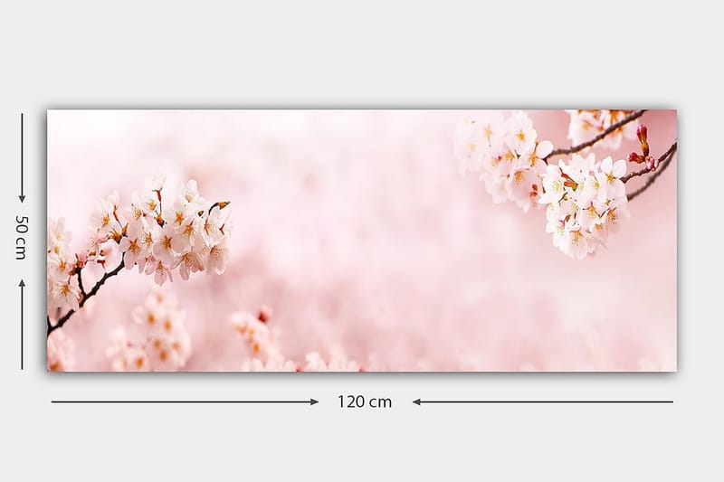 Canvasbillede YTY Floral & Botanical Flerfarvet - 120x50 cm - Boligtilbehør - Billeder & kunst - Billeder på lærred