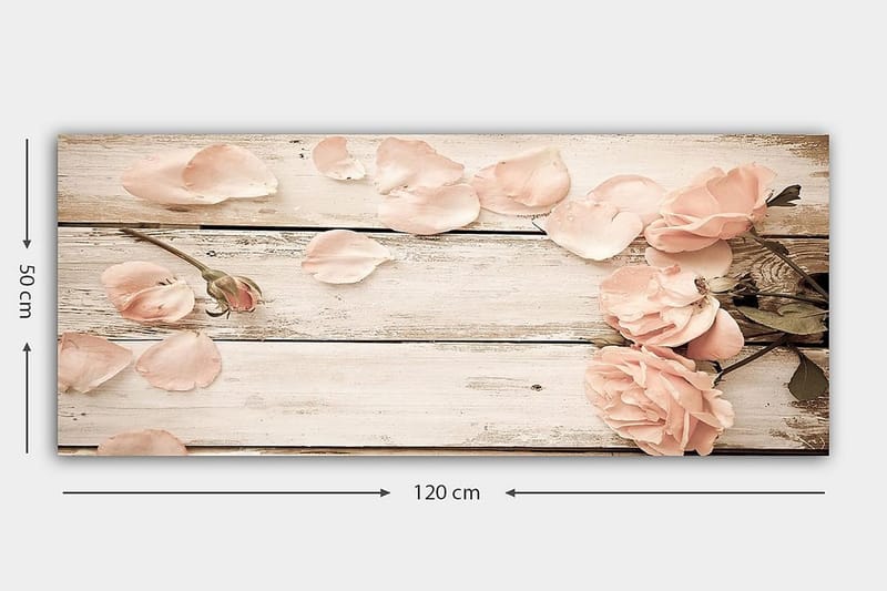 Canvasbillede YTY Floral & Botanical Flerfarvet - 120x50 cm - Boligtilbehør - Billeder & kunst - Billeder på lærred