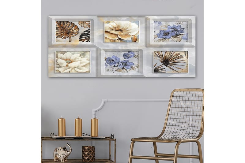 Canvasbillede YTY Floral & Botanical Flerfarvet - 120x50 cm - Boligtilbehør - Billeder & kunst - Billeder på lærred