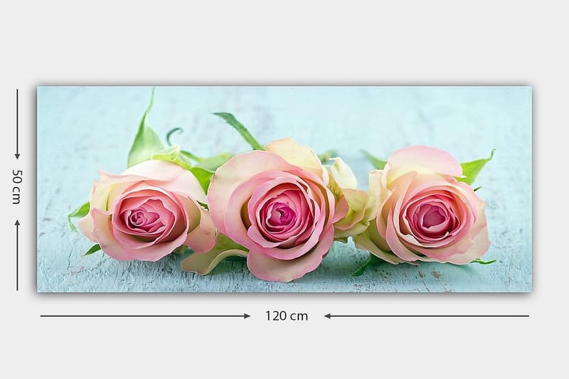 Canvasbillede YTY Floral & Botanical Flerfarvet - 120x50 cm - Boligtilbehør - Billeder & kunst - Billeder på lærred