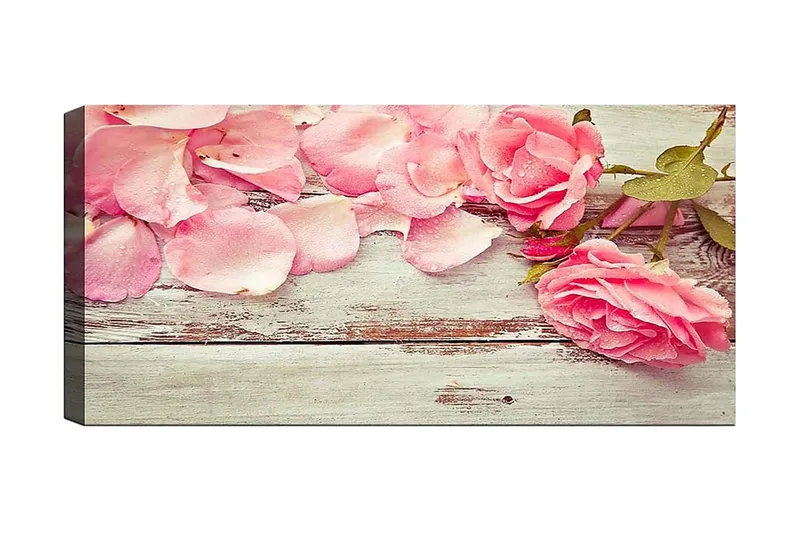Canvasbillede YTY Floral & Botanical Flerfarvet, 120x50 cm